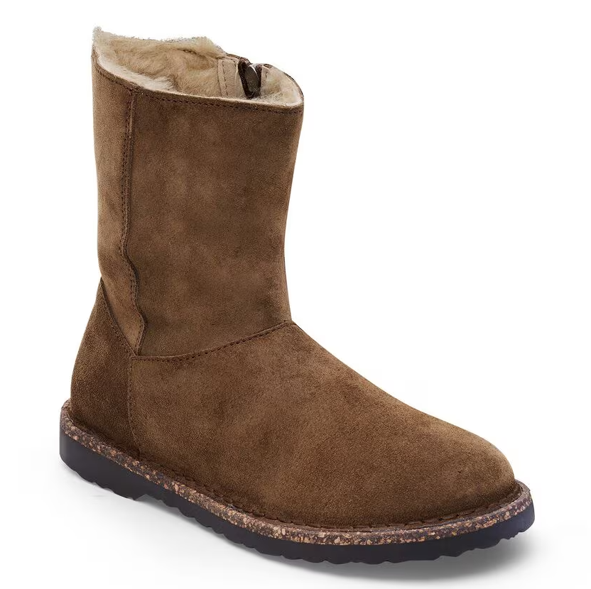 Uppsala Zip Shearling Dark Tea Narrow