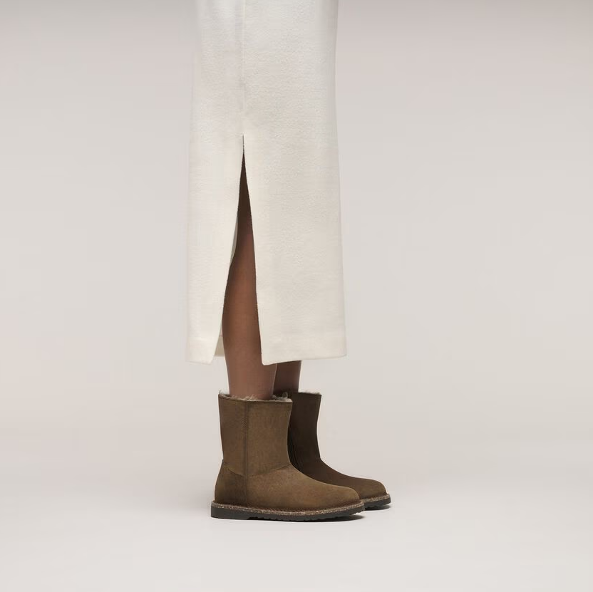 Uppsala Zip Shearling Dark Tea Narrow