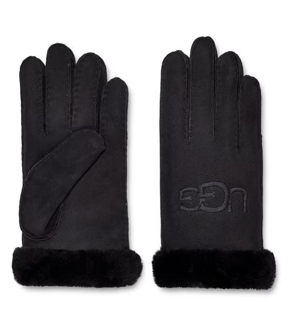 W Sheepskin Embroider Glove