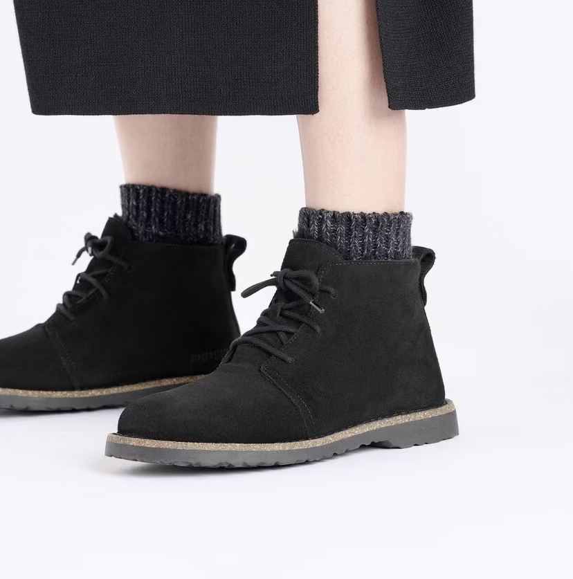 Uppsala Mid Shearling Black narrow