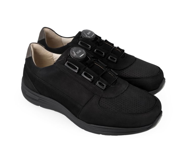 Thore Black Nubuck