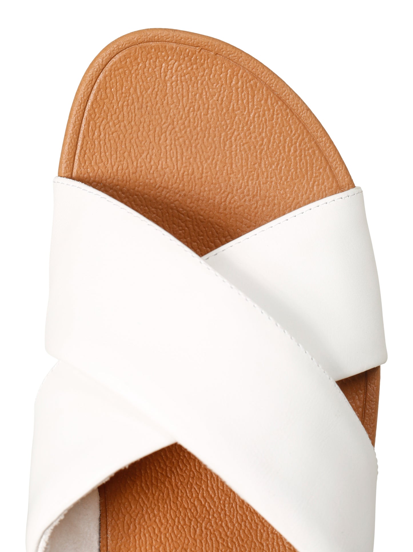 Lulu Cross Slide Sandals-Leather BN 64