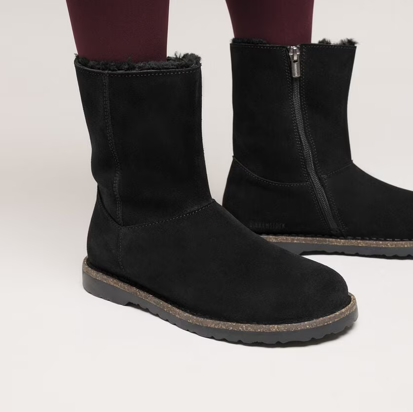 Uppsala Zip Shearling Black Narrow