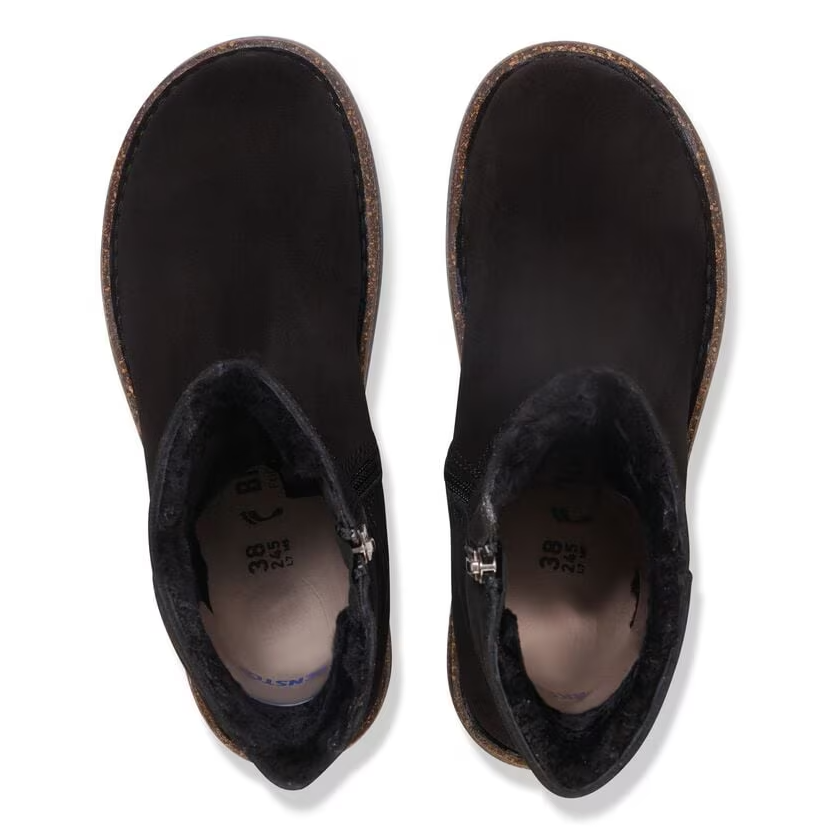 Uppsala Zip Shearling Black Narrow