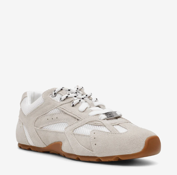 Asiel White Suede
