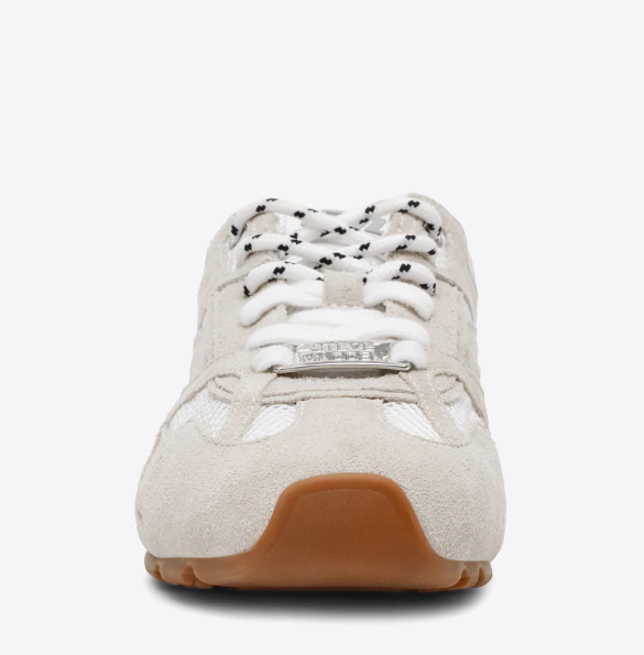 Asiel White Suede