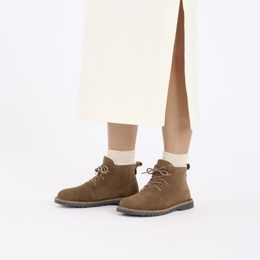 Uppsala Mid Shearling Dark Tea Narrow