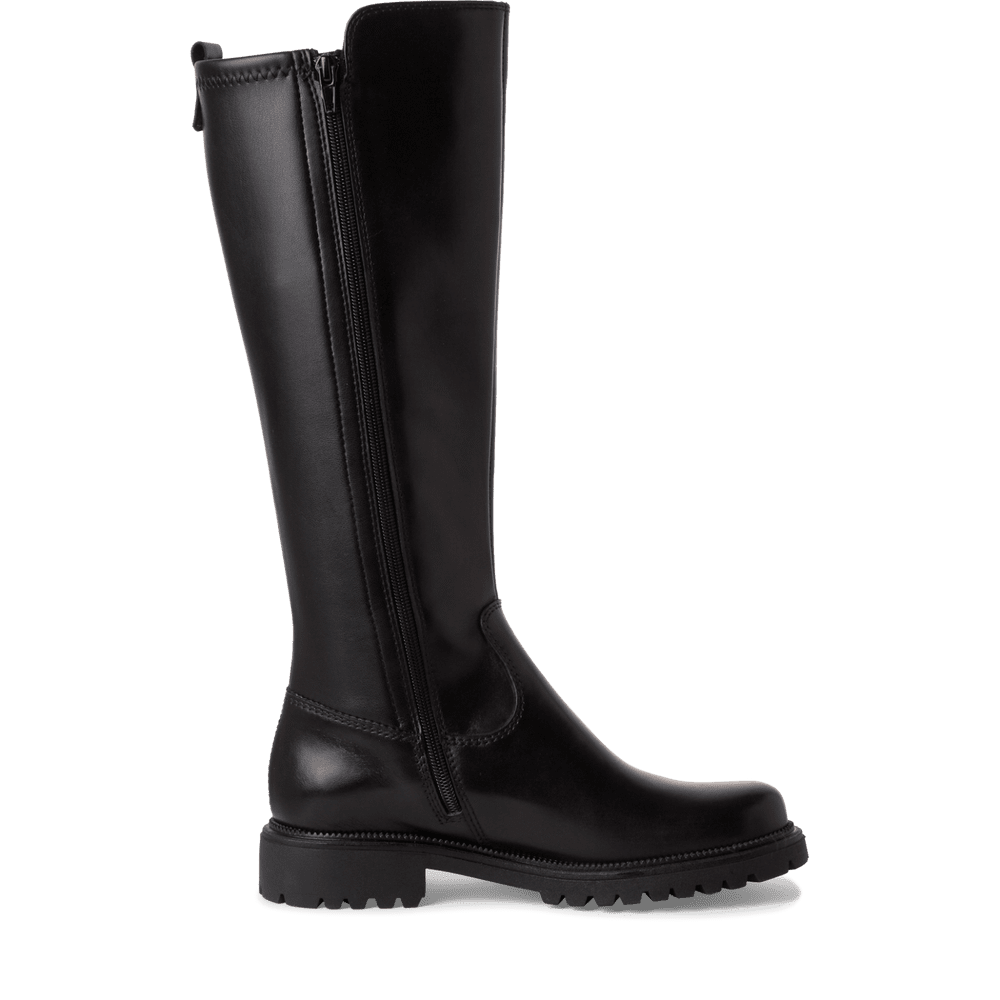 Black tall boot