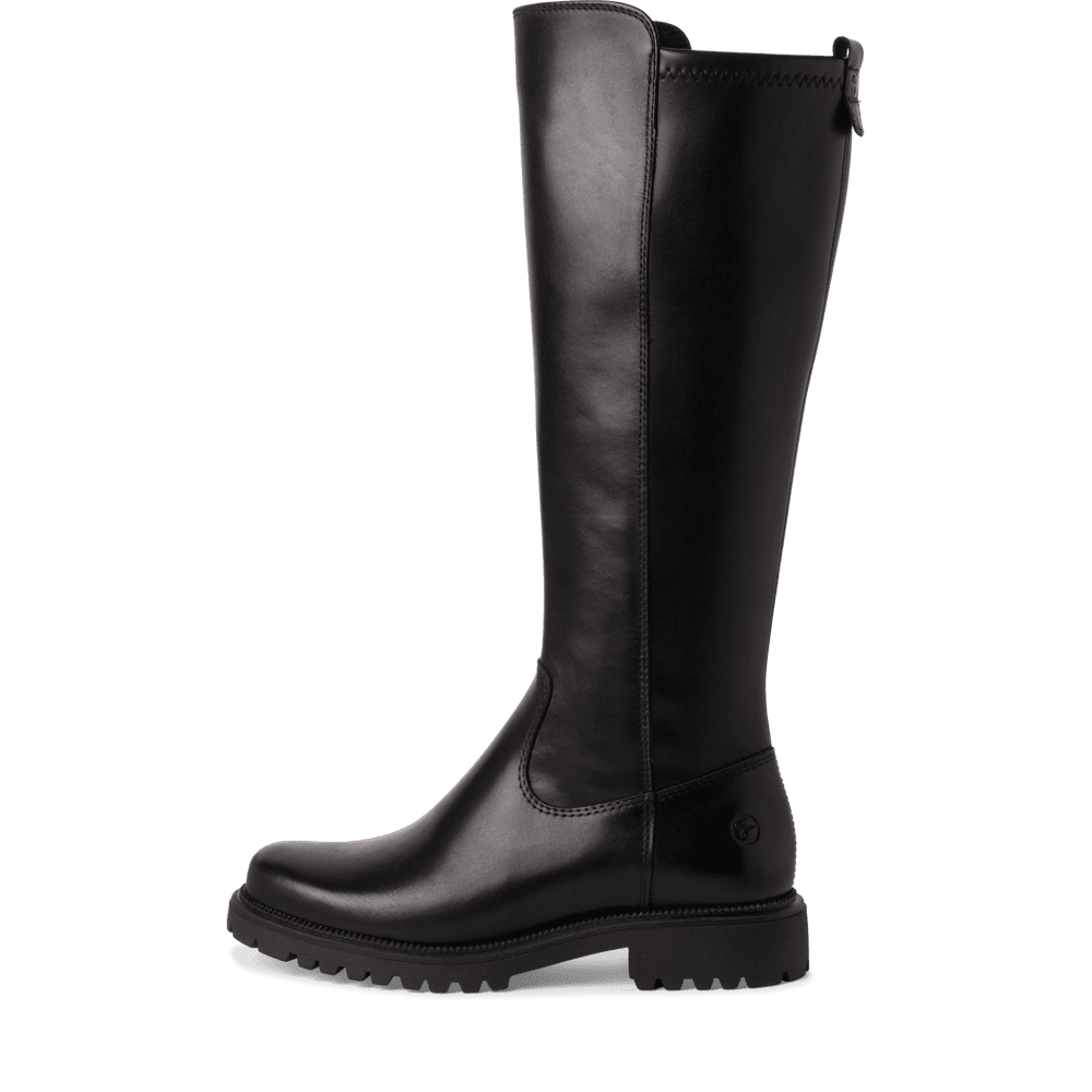 Black tall boot