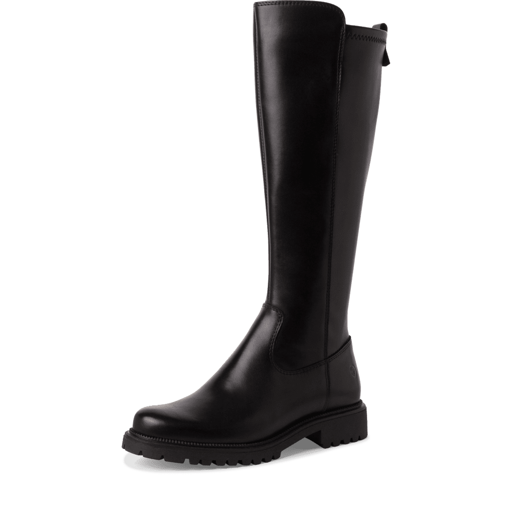 Black tall boot