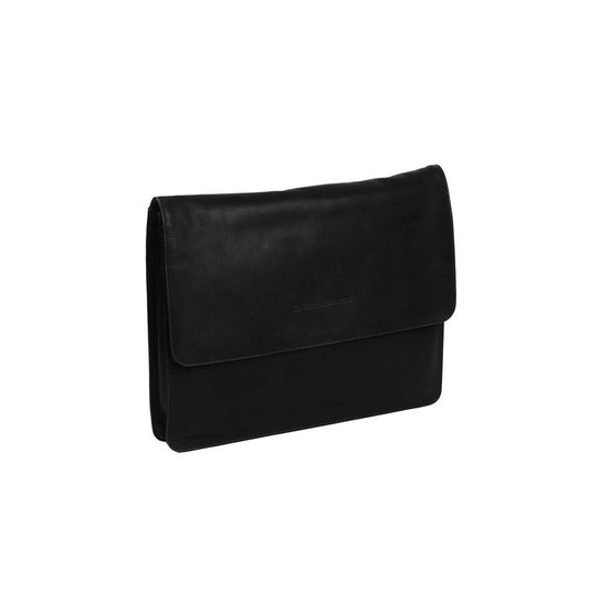 Leather Document Case Black Ivery